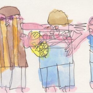 Footy Match - Hawks and Bulldogs - Painting - Conway Ginger