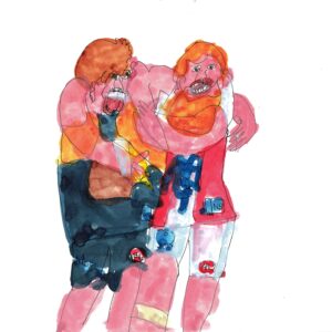 Man #28 West.Coast and Melbourne Demons, #11...Skinny One - Works On Paper - Conway Ginger