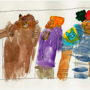 Ninny, Nicky & Bruce Brumby - Works On Paper - Conway Ginger