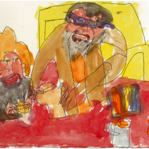 Daughter And Father - Works On Paper - Conway Ginger