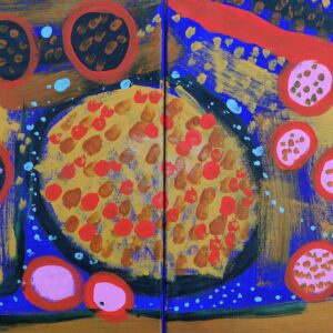 Planets and Stars - Painting - Elizabeth Trew