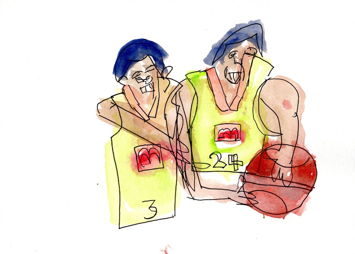 Basketball Players by Conway Ginger