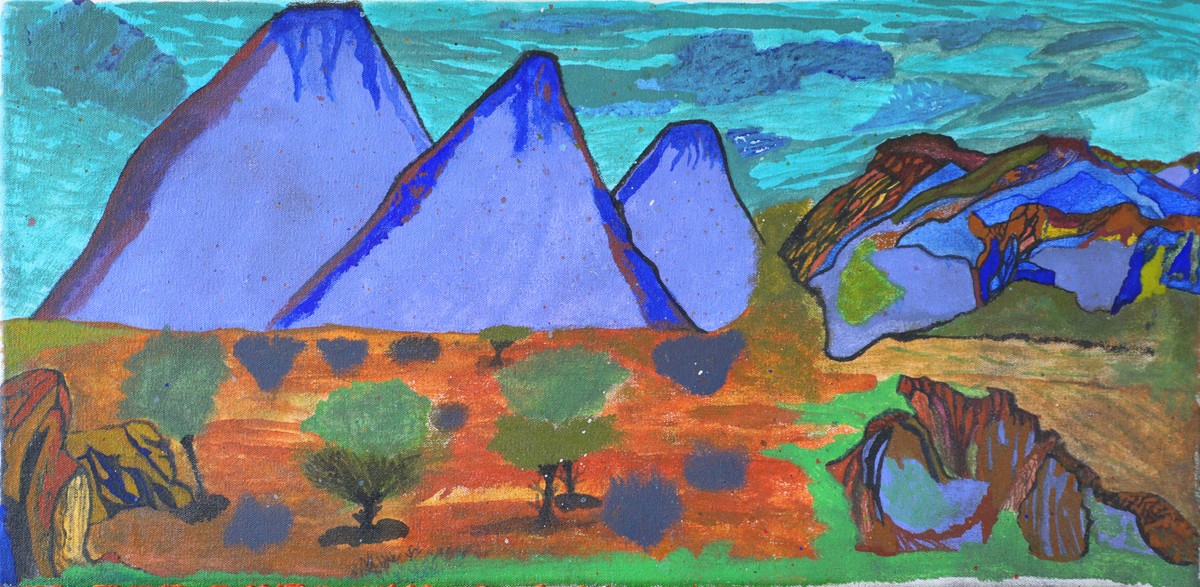 Glen Helen, Rwetyepme, Mt Sonder by Charles Inkamala