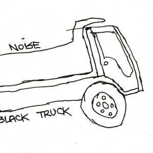 Big Noise, Black Truck by Melanie Blue